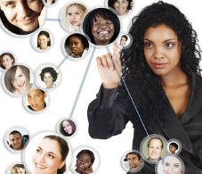 Woman & her network